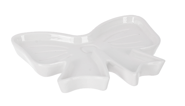 Bow Trinket Dish Ceramic - Platos en Forma de Lazo
