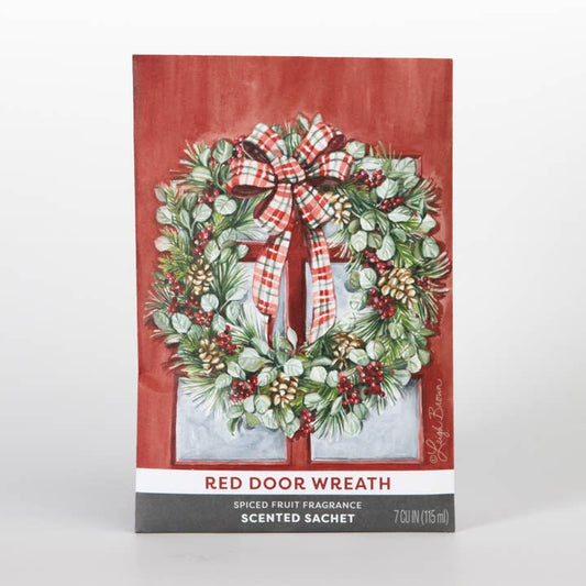 Red Door Wreath Sachet