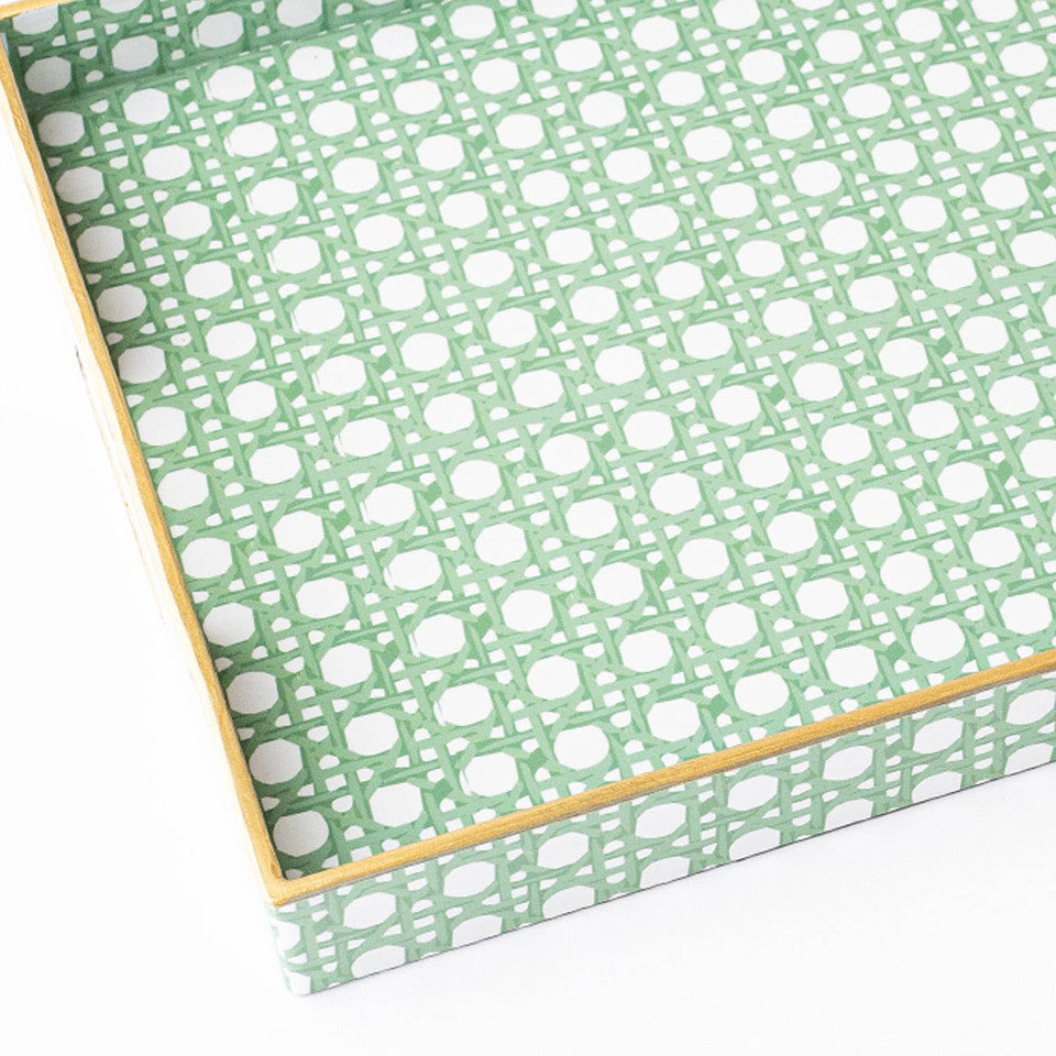 Rectangular Tray - Green Cane - Bandeja rectangular verde