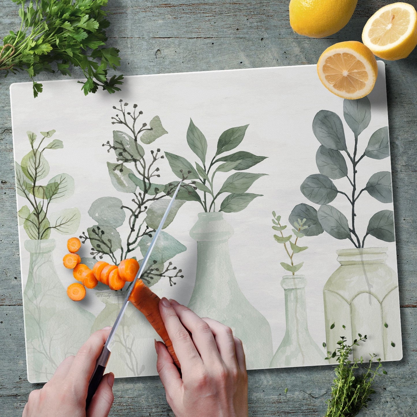 Nature´s Greenery Cutting Board - Tabla de Cortar