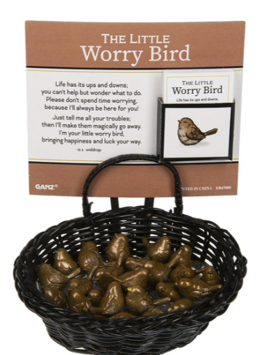 The Little Worry Bird Charm - Amuleto del Pajarito Preocupado