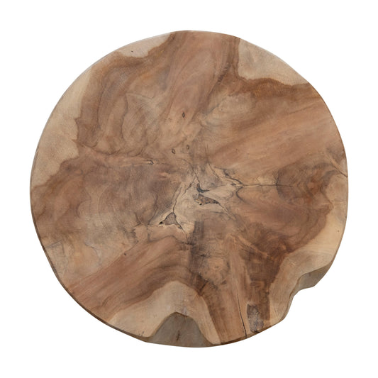 Round Teakwood Cutting Board