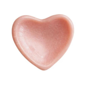 PINK RESIN HEART SHAPE DISH