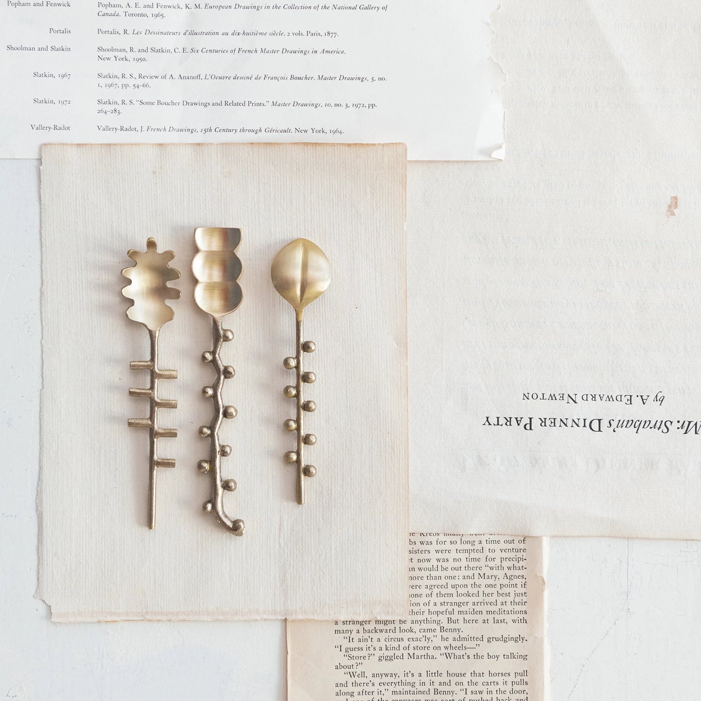 Brass Hobnail Spoon / Cuchara de latón
