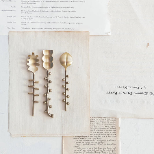Brass Hobnail Spoon / Cuchara de latón