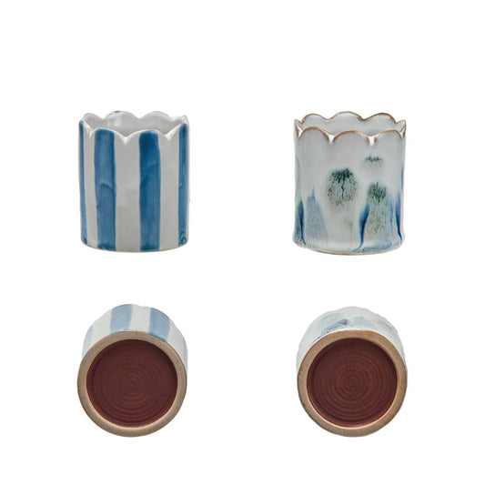 Stoneware Matchstick Holder w/ Striker, 2 Styles / Porta cerillas de cerámica con encendedor