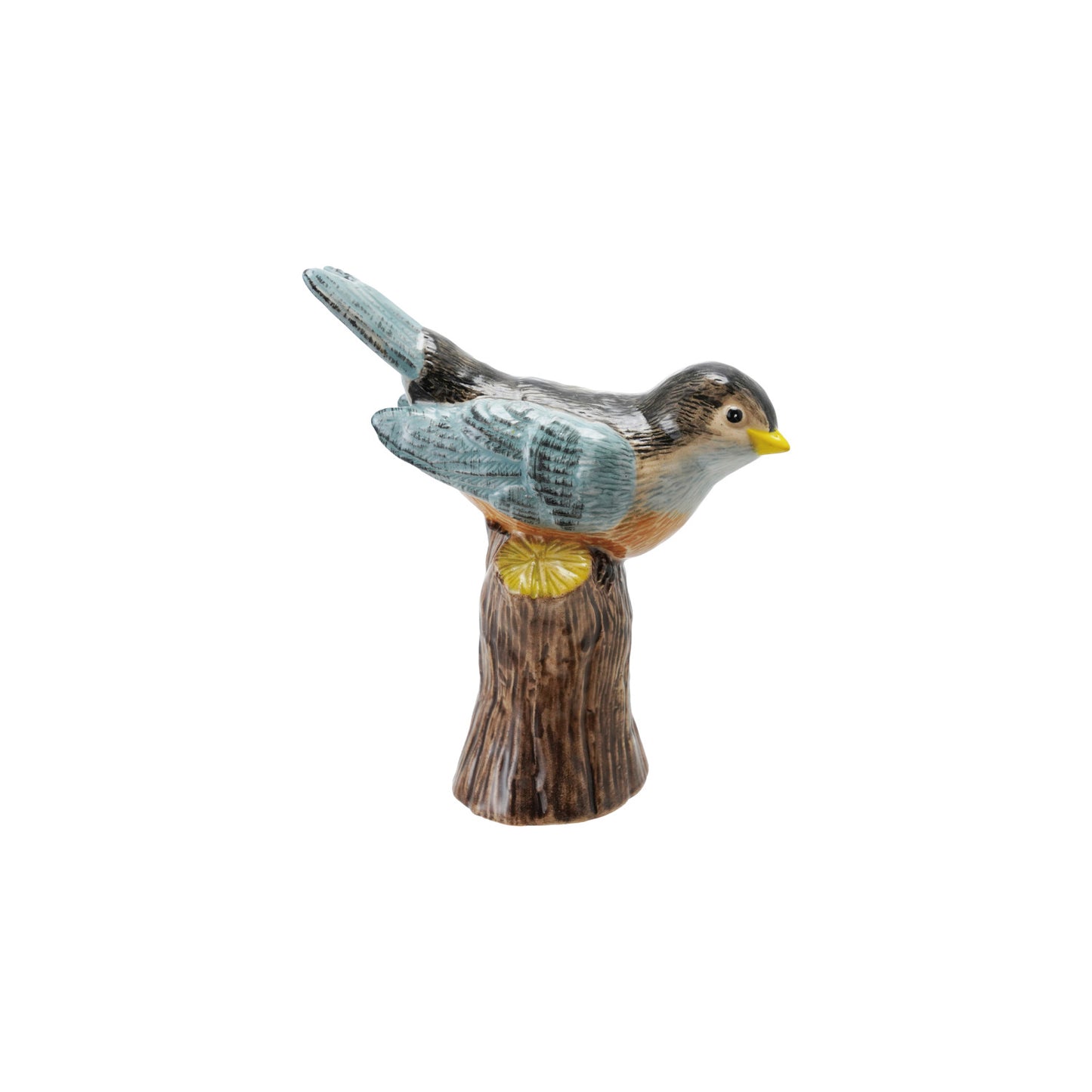 Stoneware Bird on Vase - Jarrón de Pájaro
