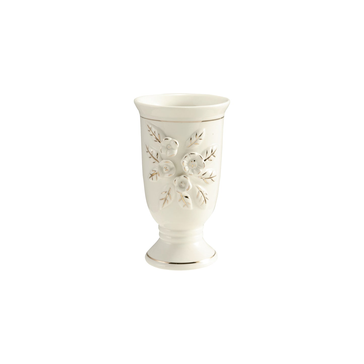 Stoneware Vintage Footed Vase - Jarrón de Cerámica