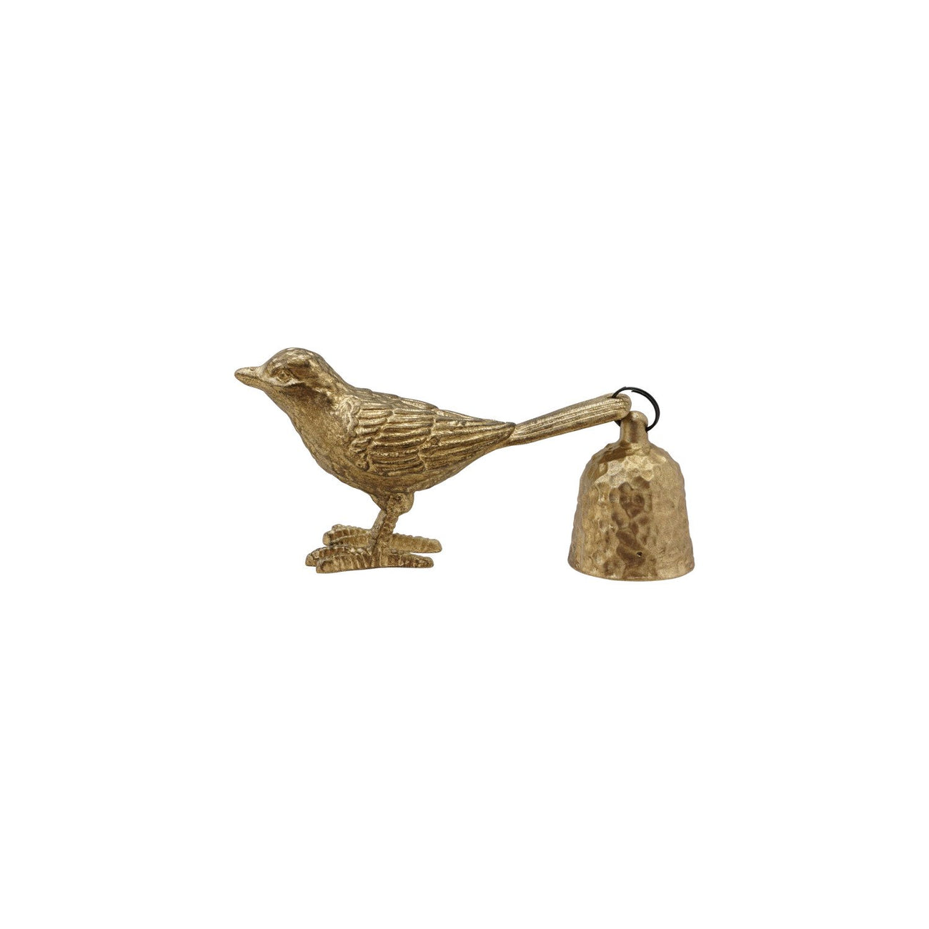 Pewter Bird Shaped Candle Snuffer, Antique Gold Finish / Apagavelas en forma de pájaro