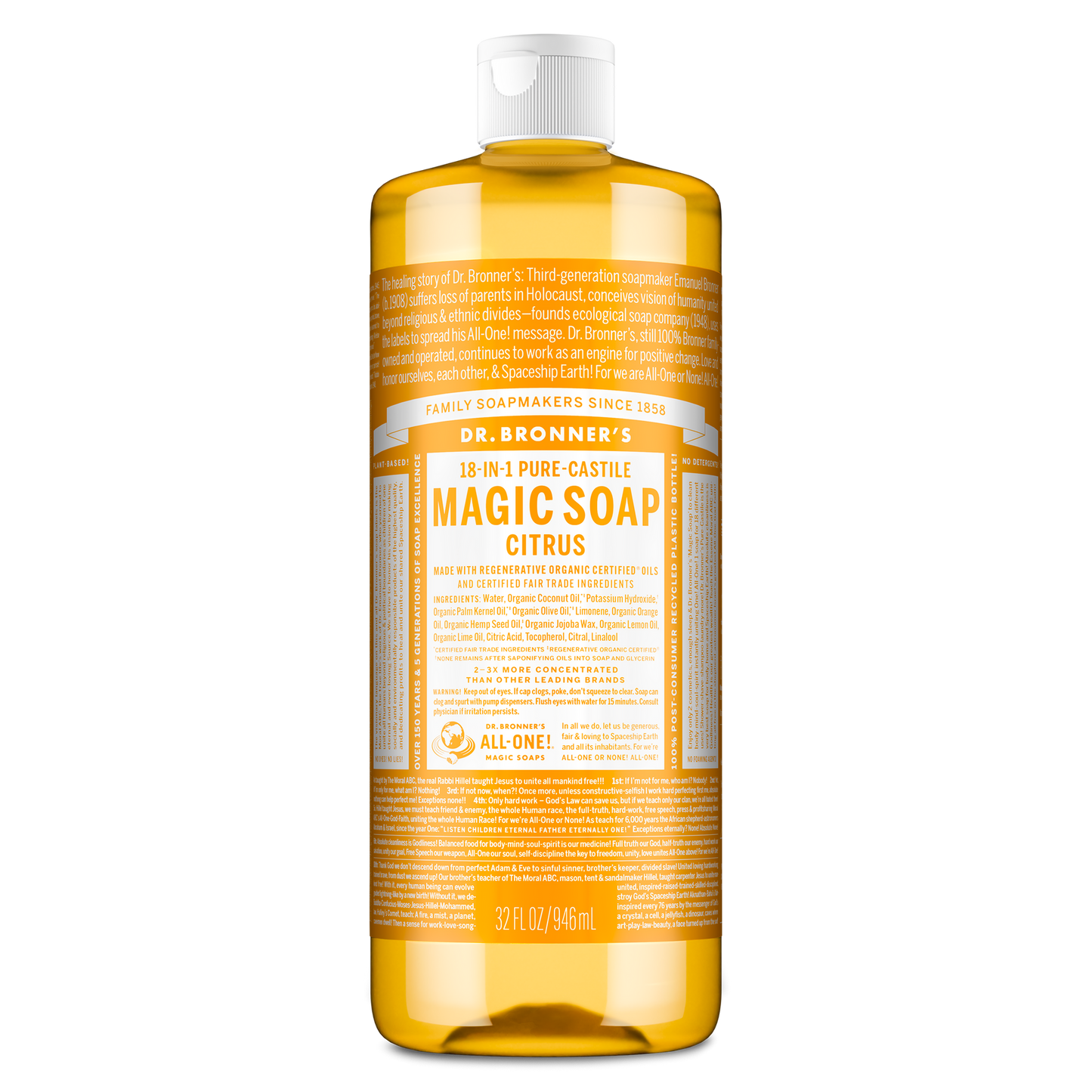 Citrus Pure-Castile Magic Soap 32 oz
