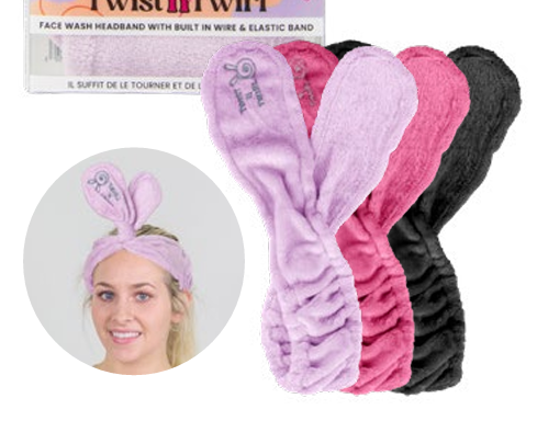 Lindo Twist-N-Twirl Facewash Headband