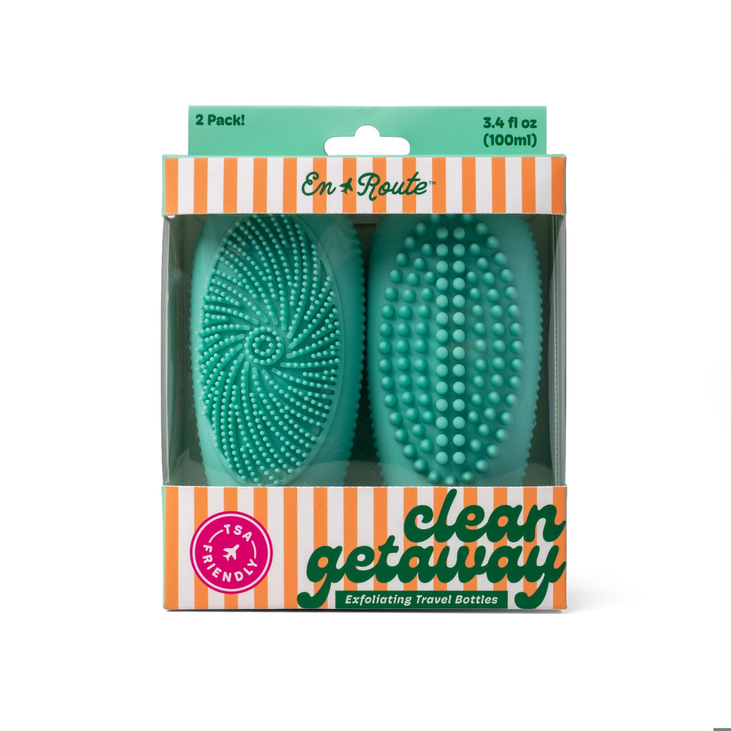 En Route Clean Getaway All-In-One Scrub Bottles - Botellas Exfoliantes
