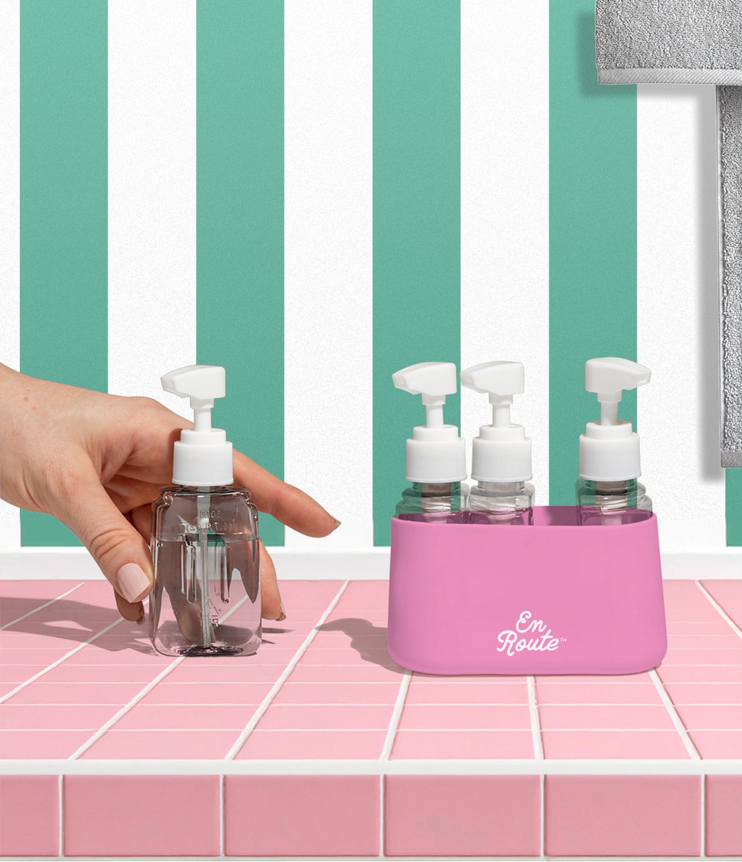 En Route Bon Voyage 4 Piece Travel Bottles - Botellas de Viaje