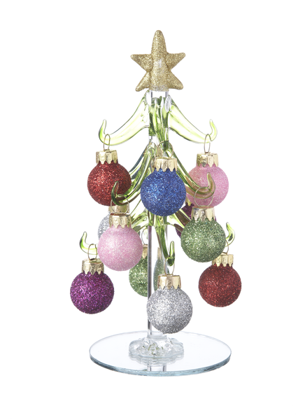 Christmas Trees with Ornaments - Árboles Navideños de Cristal