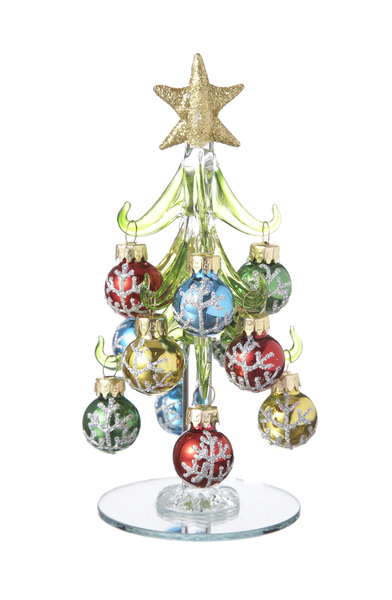 Christmas Trees with Ornaments - Árboles Navideños de Cristal