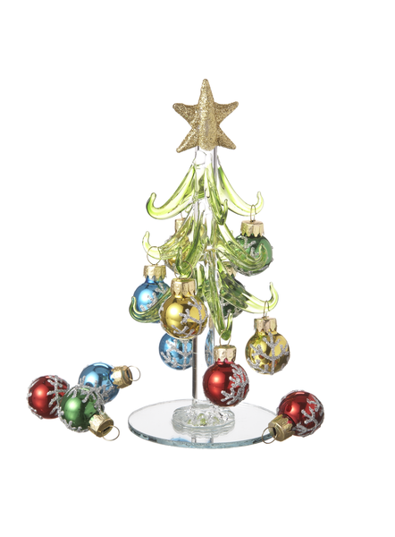 Christmas Trees with Ornaments - Árboles Navideños de Cristal
