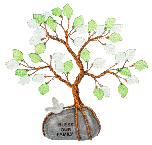 The Family Tree Stones Figurines - Árbol Genealógico con Mensaje