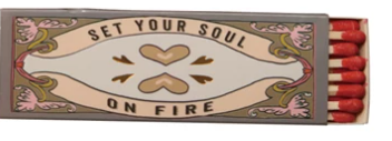 Safety Matches in Matchbox w/ Saying, 4 Styles / Fósforos de seguridad en caja con frase, 4 estilos