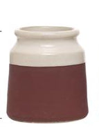 WHITE STONEWARE MATCH HOLDER W