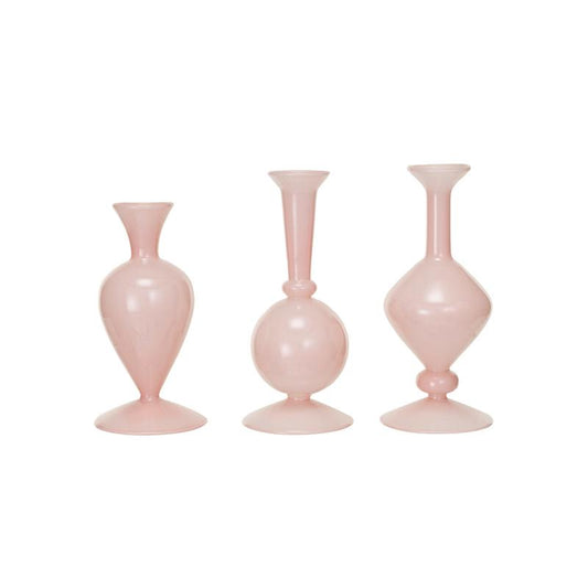 2-3/4" Round x 6"H Glass Vase / Jarrones de vidrio redondos