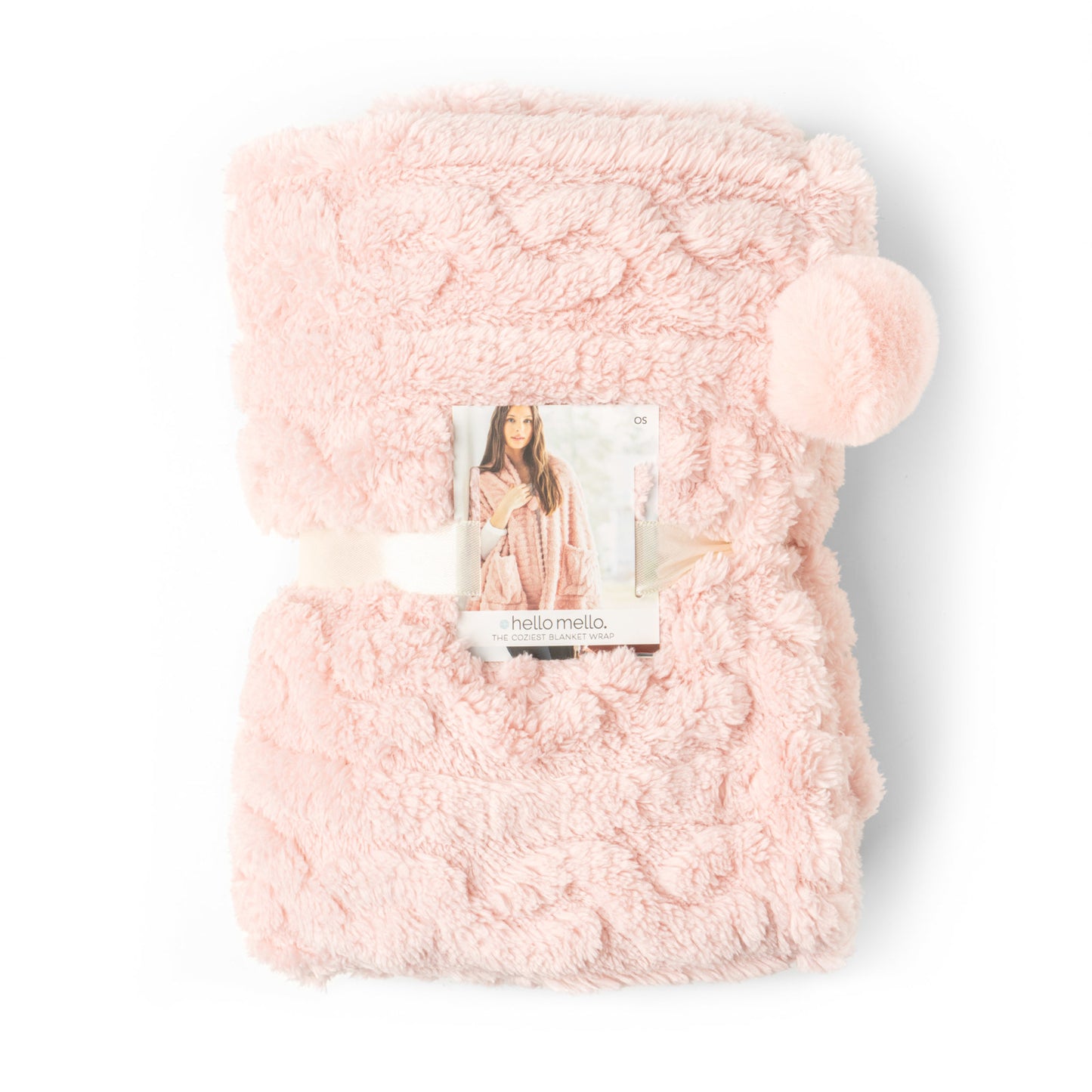 Hello Mello The Coziest Blanket Wrap Pink - Manta Rosa