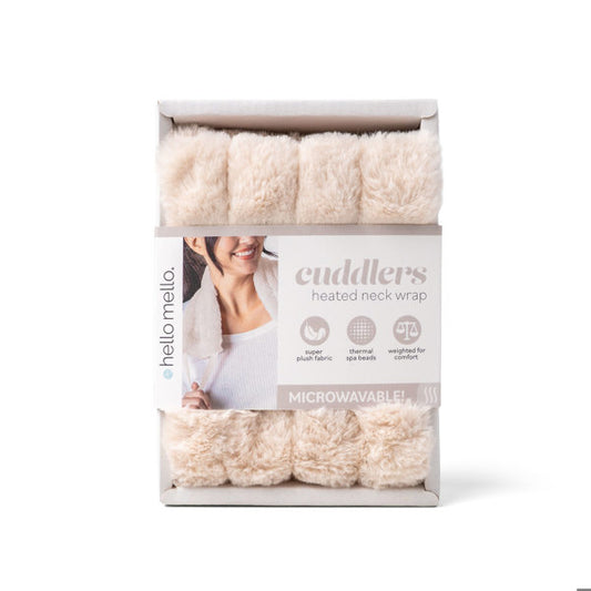 Hello Mello Cuddlers Heated Neck Wrap - Calentador de Cuello Crema