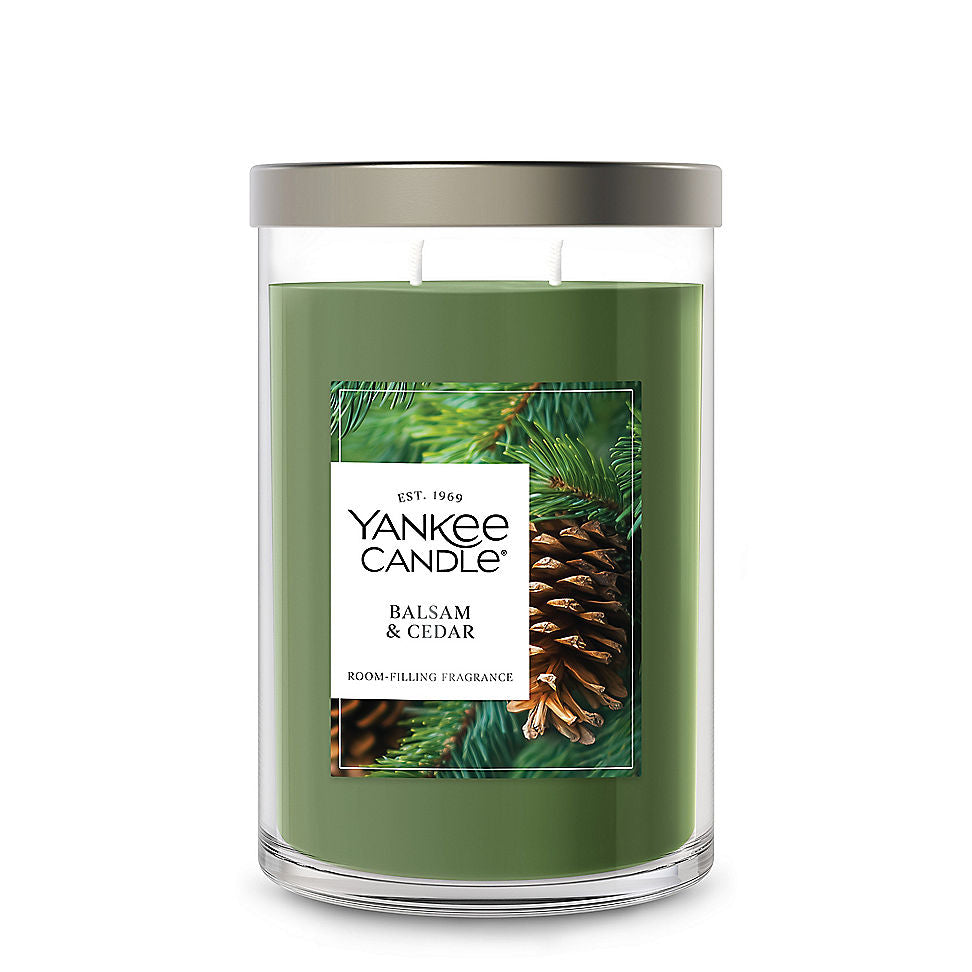 Balsam & Cedar Large Tumbler Candle - Vela