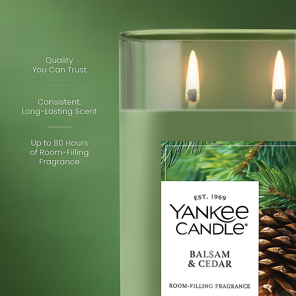 Balsam & Cedar Large Tumbler Candle - Vela