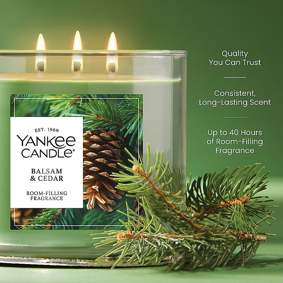 Balsam & Cedar 3-Wick Candle - Vela