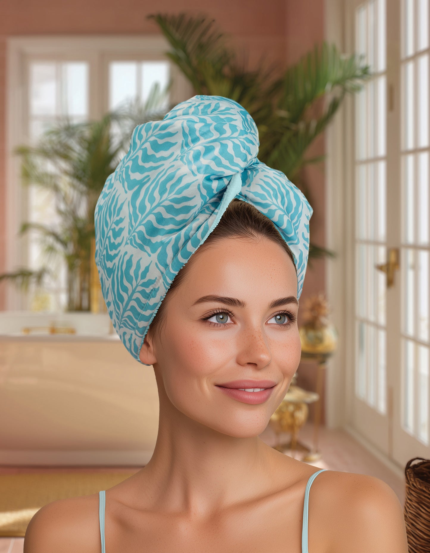 Lemon Lavender Mane Squeeze Reversible Satin Hair Towel - Toalla de Satén Reversible