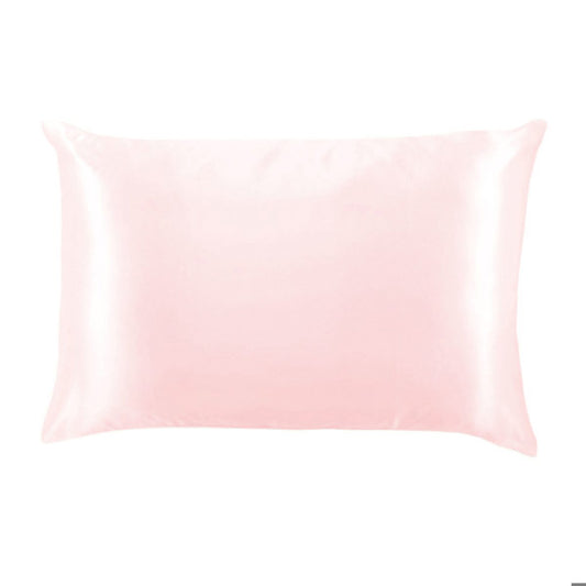 Funda de almohada de satén sedoso - PINK LEMON