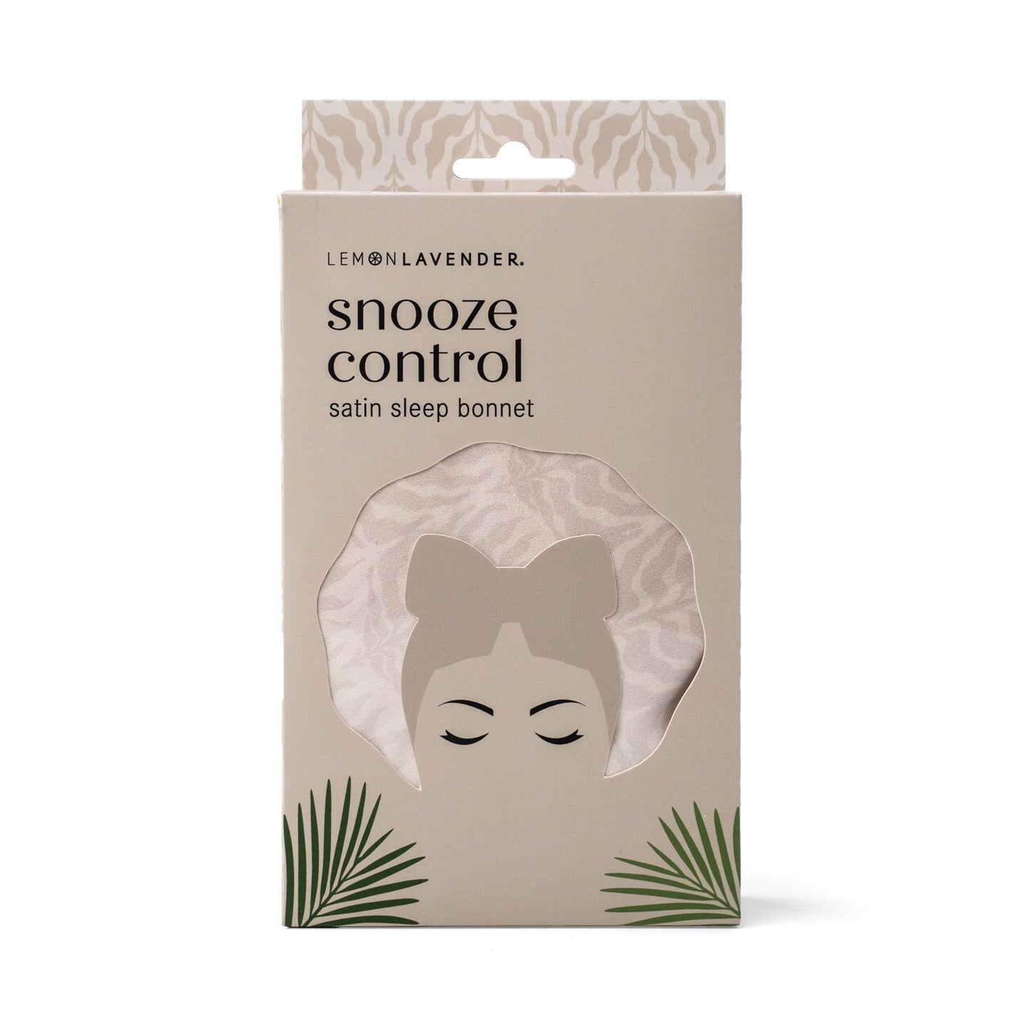 LEMPON LAVENDER SNOOZE CONTROL SATIN SLEEP BONNET