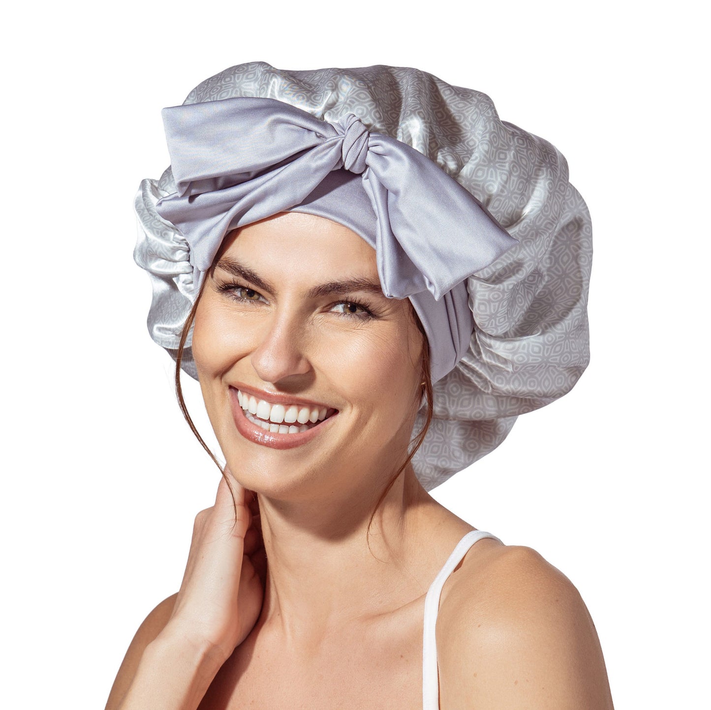 LEMPON LAVENDER SNOOZE CONTROL SATIN SLEEP BONNET