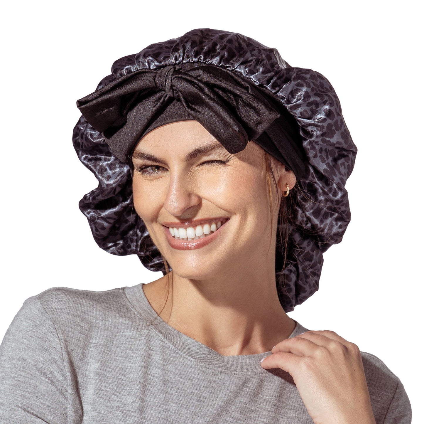 LEMPON LAVENDER SNOOZE CONTROL SATIN SLEEP BONNET