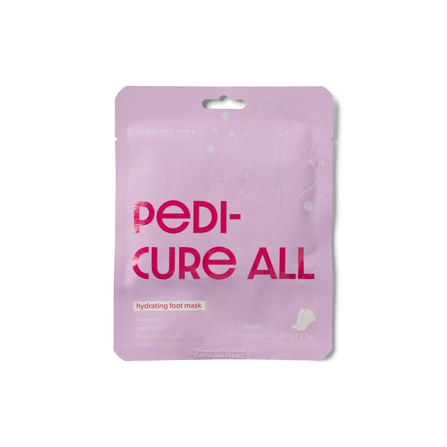 Lemon Lavender Pedi-Cure All Hydrating Foot Masks - Mascarilla Hidratante de Pies