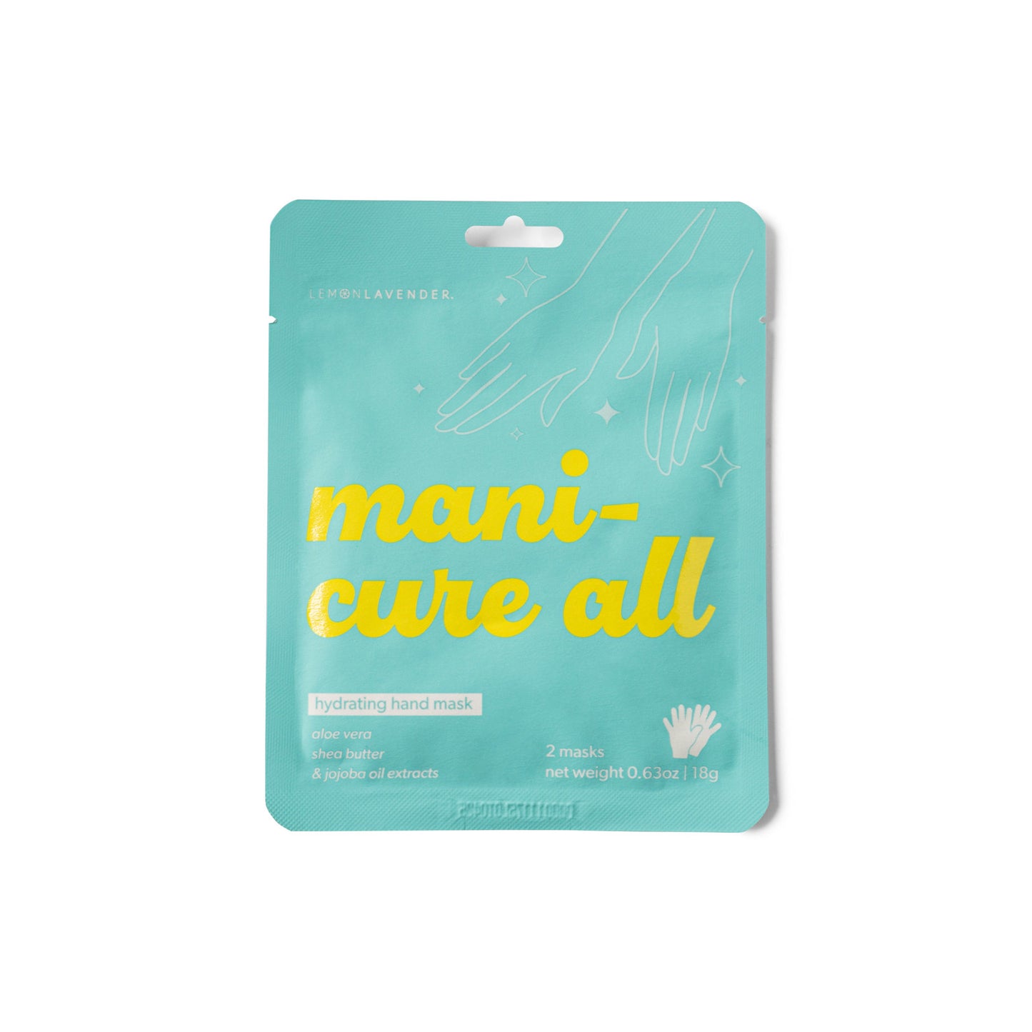 Lemon Lavender Mani-Cure All Hydrating Hand Masks - Mascarilla Hidratante de Manos