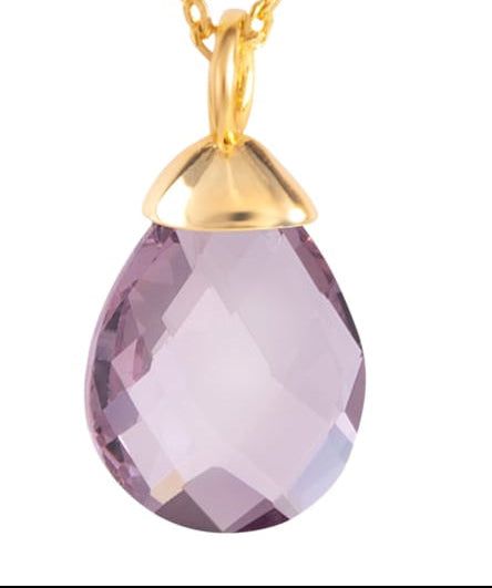 June Hanging Gold Charm Necklace - Collar