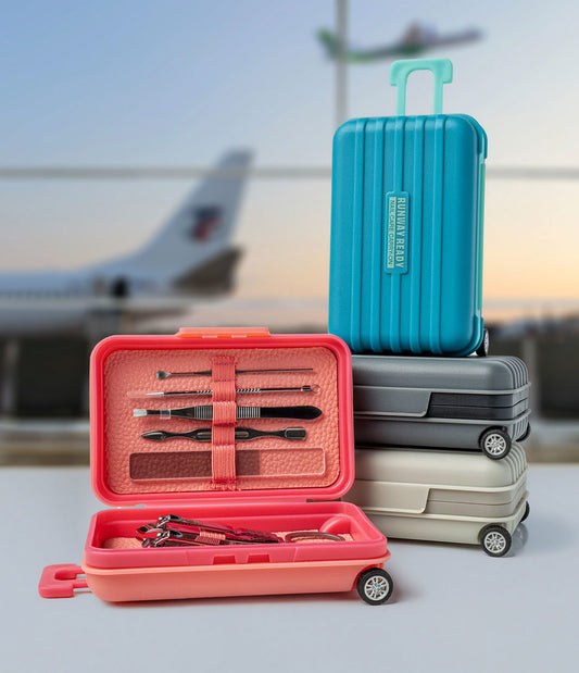 Modern Monkey Runway Ready Nail Care Carry-On - Set de Viaje de Manicure