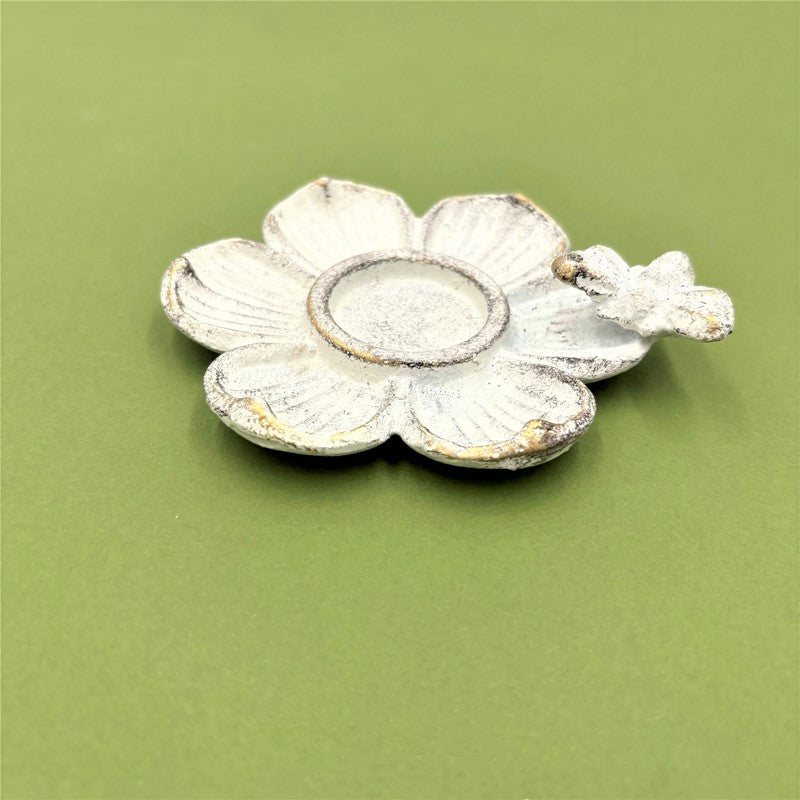 Flower Tealight Holder with Bee - Portavelas con Forma de Flor y Abeja