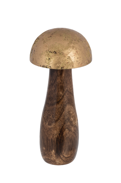 Antique Gold Mushroom Figurine Set - Figura de Hongo