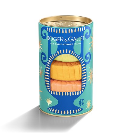 Wellbeing Soap Tin Trio 2: Vanille Soleil, Neroli, Osmanthus
