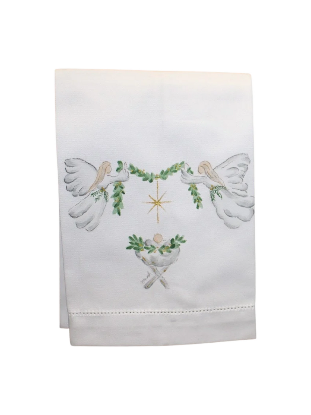 Hand Embellished Tea Towel - Toallas