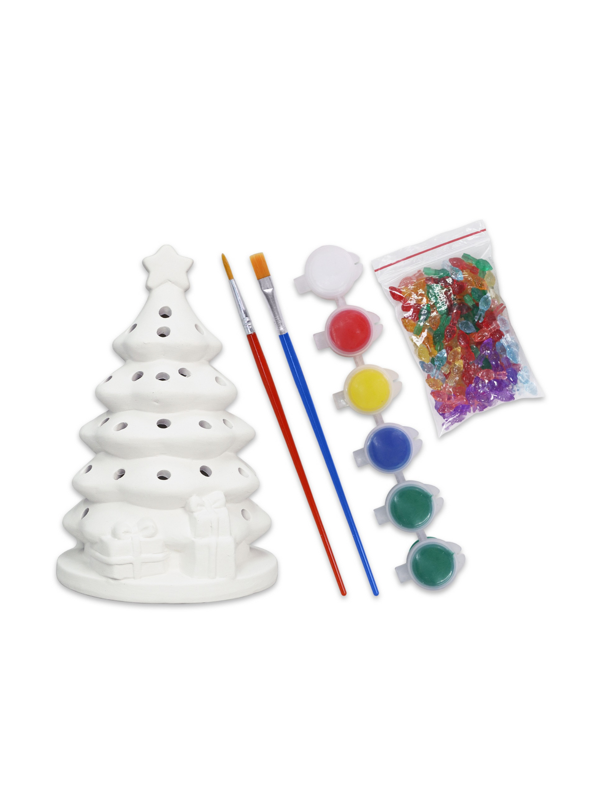 Paint Your Own Light Up Christmas Tree Kit - Kit de Pintura