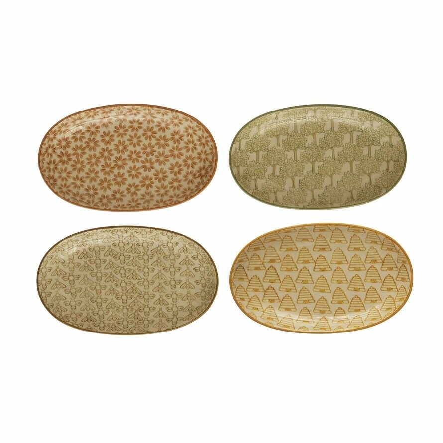 Plato de loza Decorativo - 4 estilos (una unidad)
