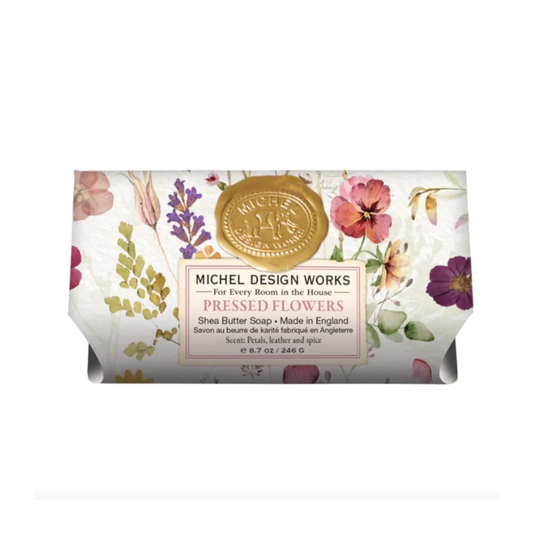 MDW Pressed Flowers Large Soap Bar - Jabón en Barra Grande