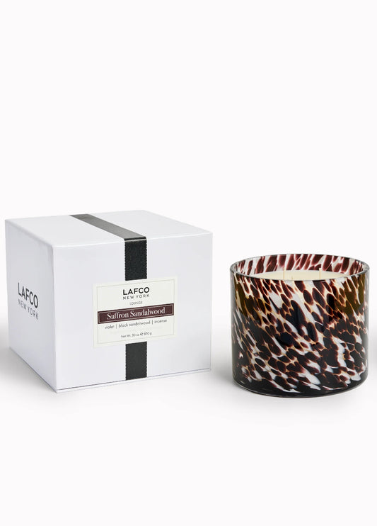 30oz Saffron Sandalwood 3-Wick Candle - Vela