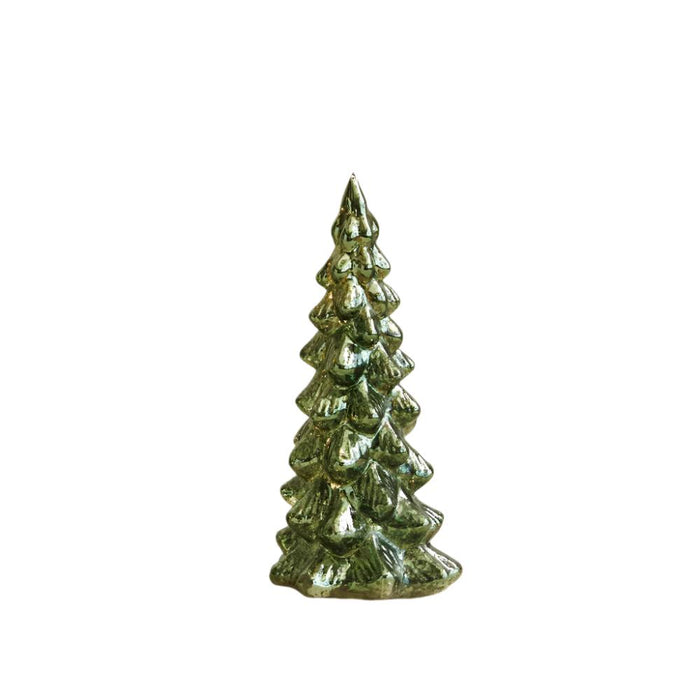 Mercury Glass Green Christmas Tree