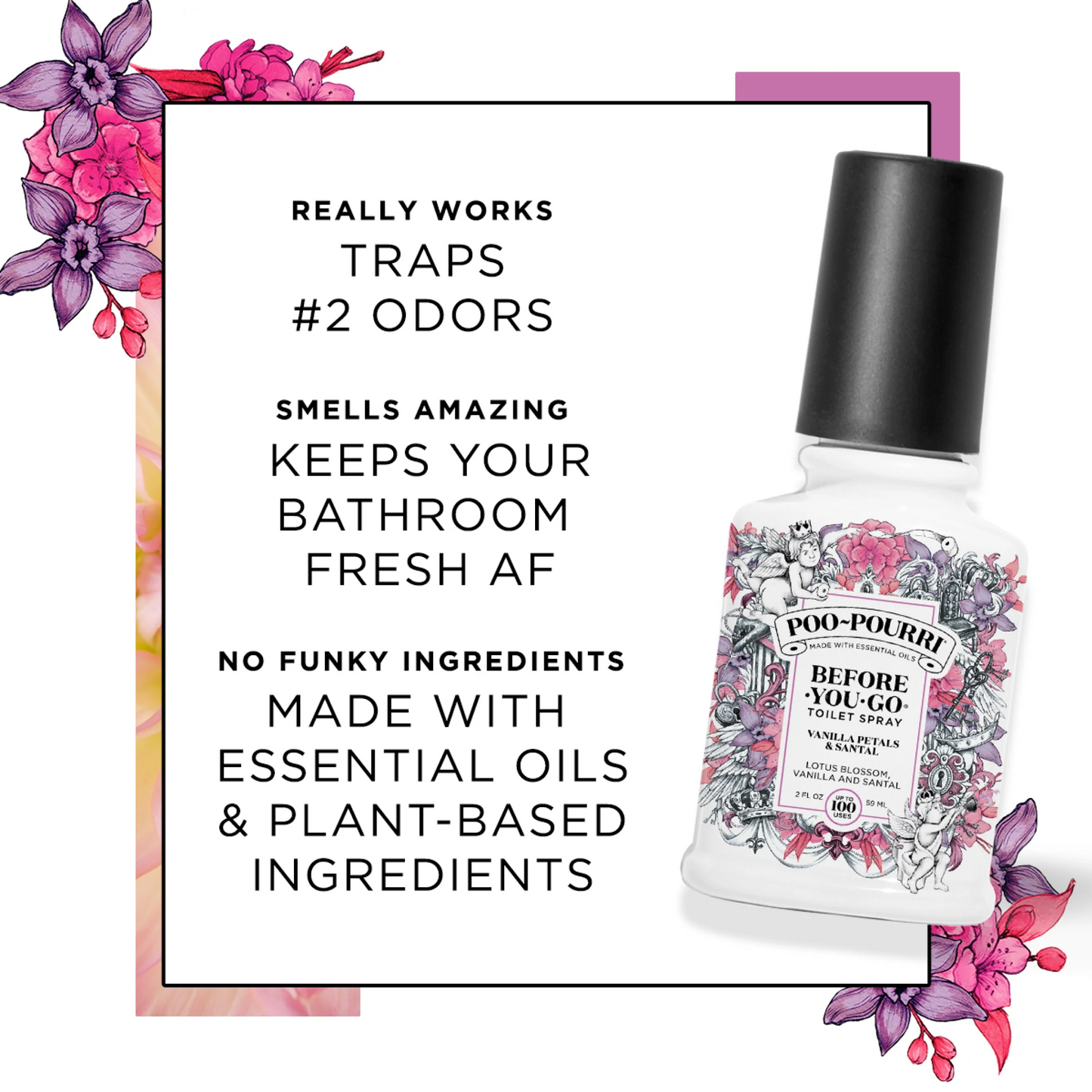Poo Pourri Vanilla Petals & Santal 2 oz