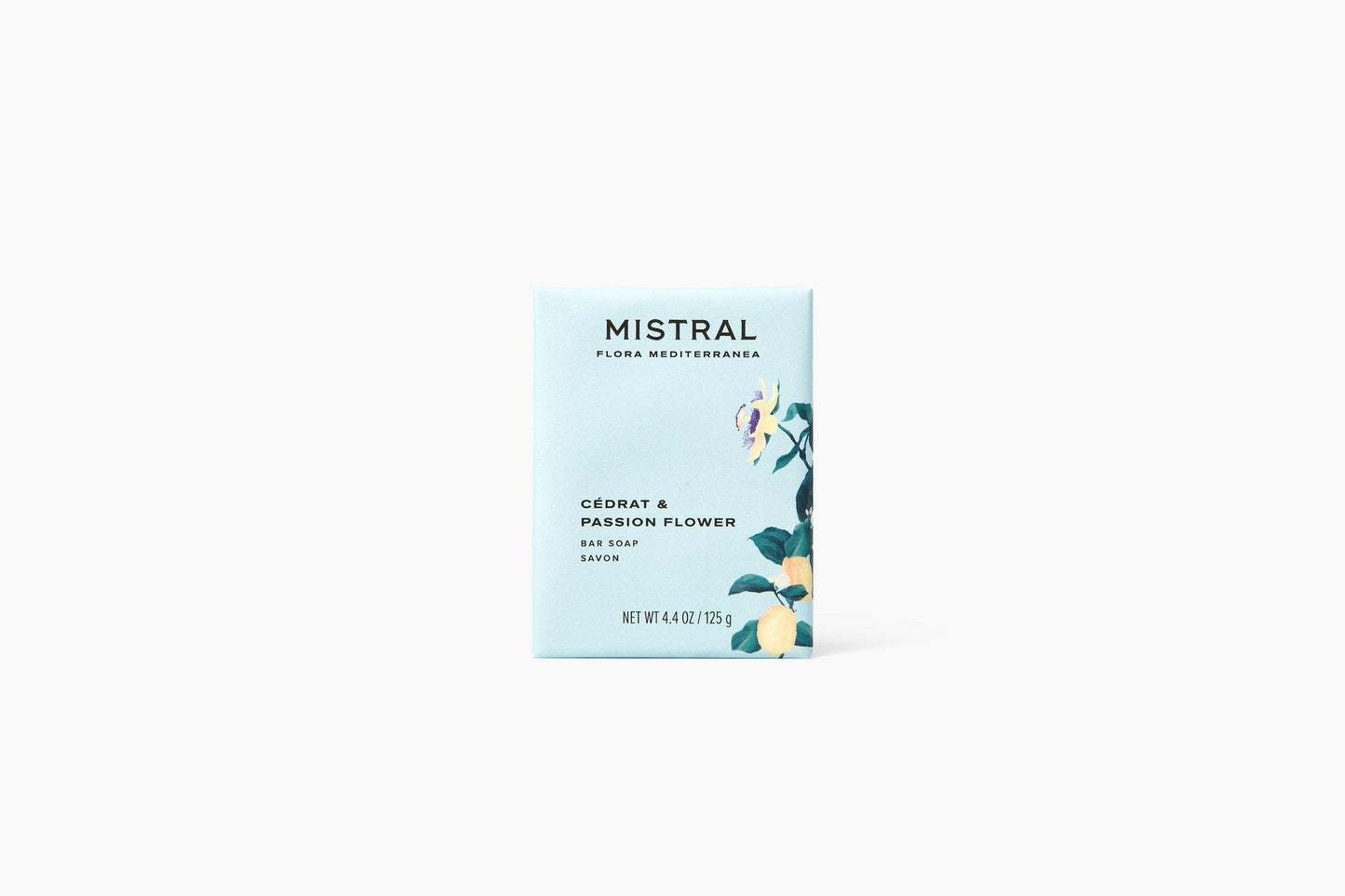 MISTRAL FLORA MEDITERRÁNEA SOAP 125G/4.4 OZ CEDRAT & PASSION FLOWER / Jabón en barra