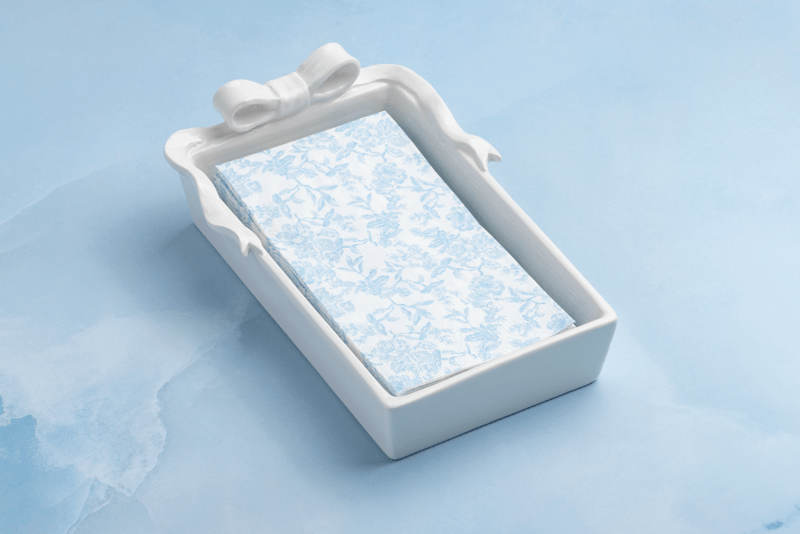 Bow Guest Napkin Holder - Servilletero con Lazo